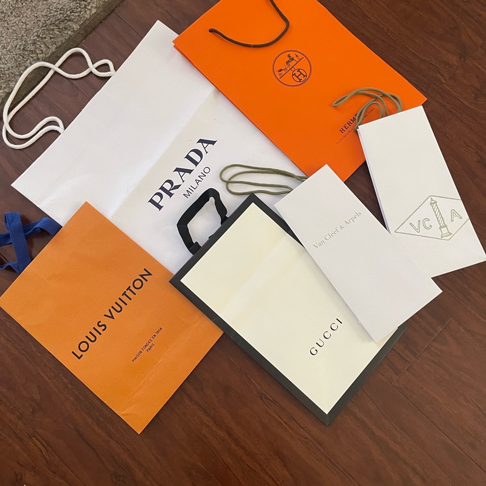 Van Cleef & Arpels and other shopping bags